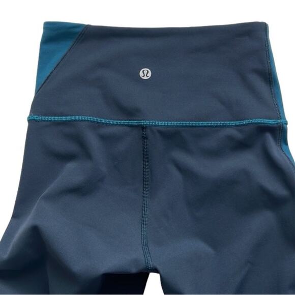 Lululemon Leggings Womens Size 2 Wunder Under Hi-Rise 7/8 Color Block W5BDWS - Picture 5 of 10
